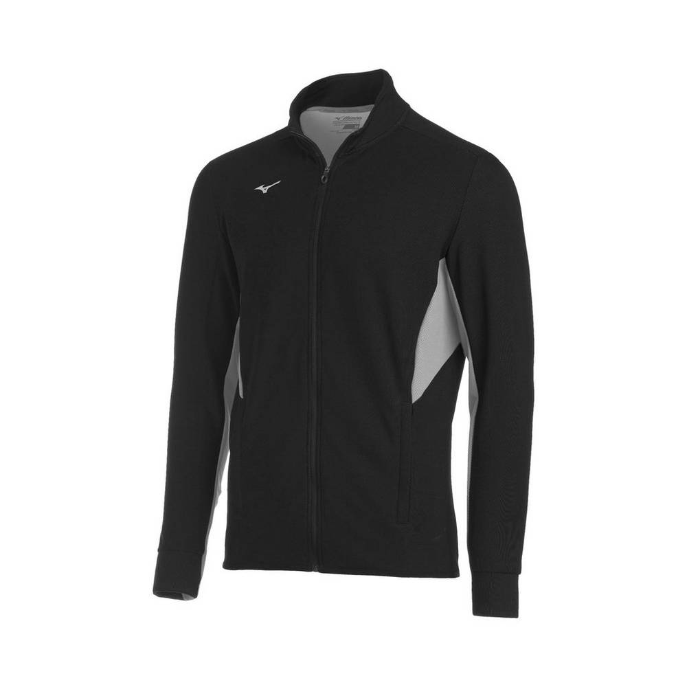 Panske Bundy Mizuno Elite Thermal Čierne/Siva Vypredaj JEDS26548